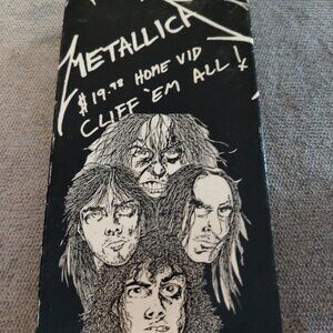 METALLICA $19.98 HOME VIDEO CLIFF EM ALL VHS TAPE